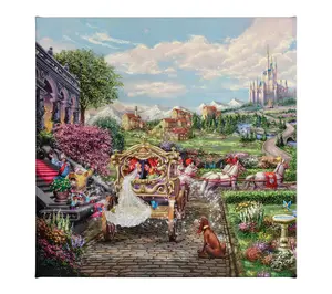 Thomas Kinkade Cinderella Happily Ever After 14x14Gallery Wrap