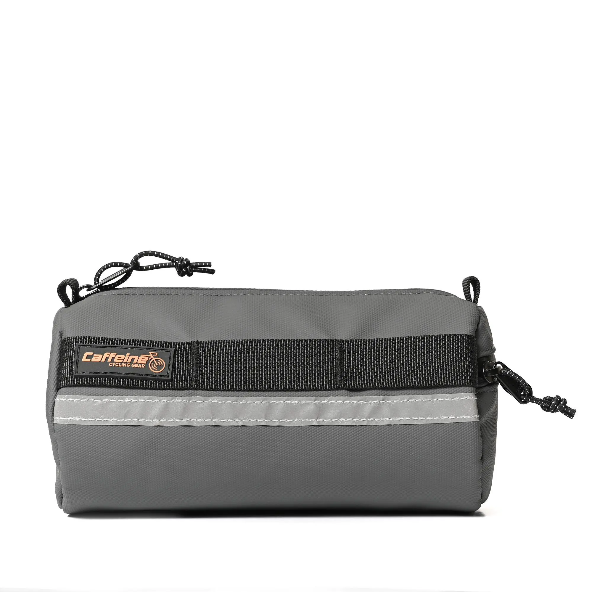 CAFFEINE CYCLING Handlebar Bike Bag - Stylish Burrito Bag for Road Cycling, Mountain Biking, and Gravel Cycling. Water/mud resistant fabric, 1.4L.