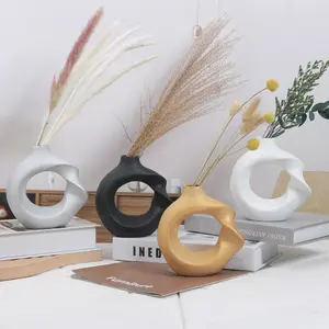 European Style Resin Water Bottle Vase, Desktop Ornament, Balcony Window Garden Decor, Bookshelf Office TV Cabinet Wine Cabinet, Flower Arrangement Vase, Decorative Vase