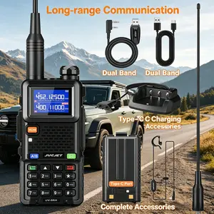 JUCJET UV-5RH Pro Walkie Talkie with Bluetooth  TikTok Made Me Buy It Offroad Essentials & Overlanding Gear, Dual-Band Water-Resistant Radio | Fast US Shipping