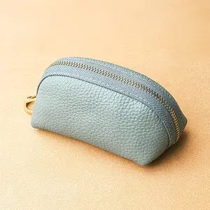 Women's Small Wallet Coin Purse Car Key Holder Bag, Universal Storage Pouch, Simple Key Case, Mini Earphone Bag, Compact Zipper Pocket