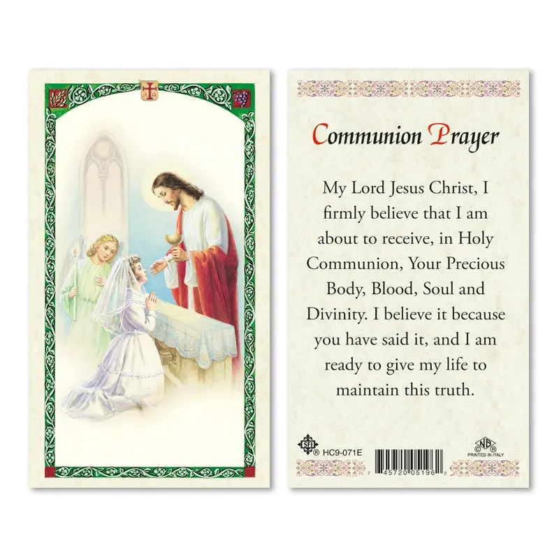 Sacramental Prayer Cards Sacramental Prayer Cards