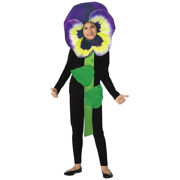 Kids Purple Pansy Costume