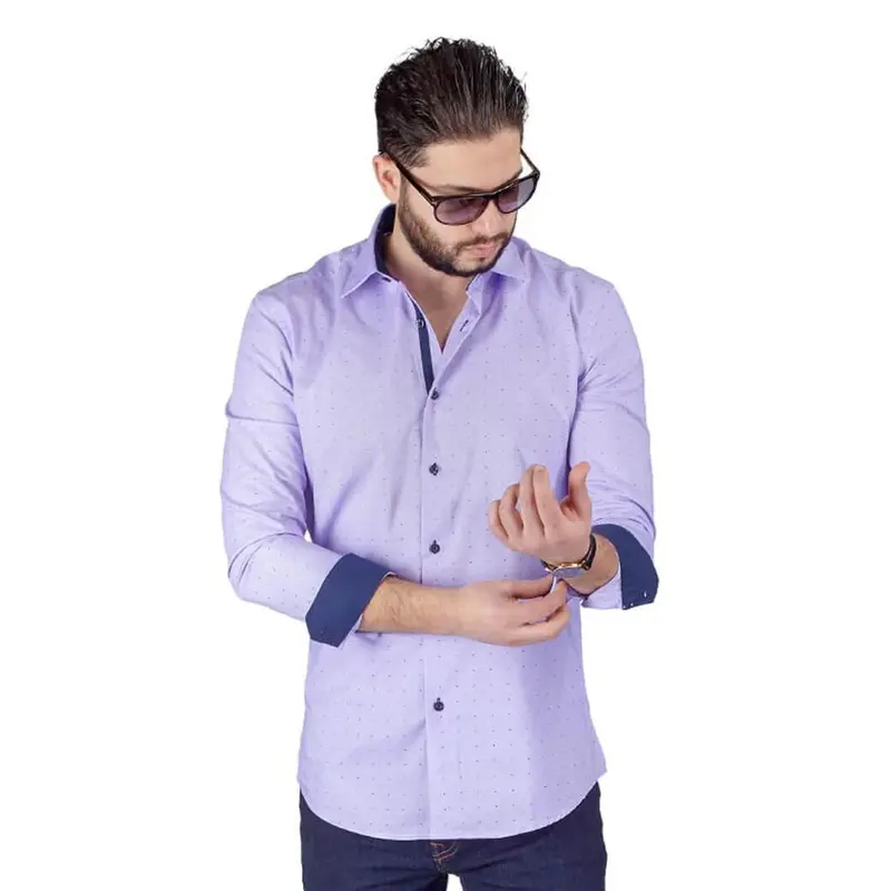 mens purple dress shirt - TikTok Shop