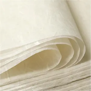 20 sheets of mulberry silk paper and natural fiber rice paper. 7.4x11.4 inch DIY process for writing, painting, decorating, and card making paper.