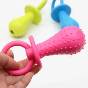 Pet Puppy Cleaning Teeth Toys Pacifier Chew Toys Interactive Chewer Durable-Promote Teeth Health and Provide Fun Chewing and Playing Experience