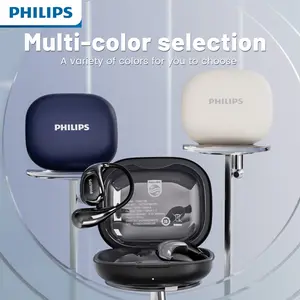 Philips Wireless Earphones with Active Noise Cancellation, Touch Control, 360° Surround Sound, Open-Ear Design, USB Charging, Type-C Charge