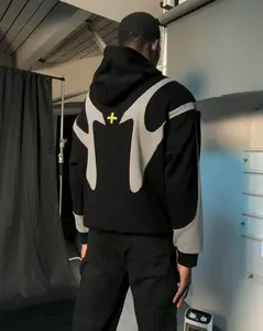 Y2K Patchwork Zip-Up Hoodie