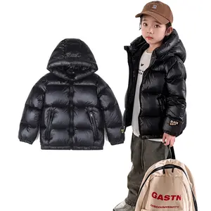Children's short cotton clothing autumn and winter with hat and thick winter warm cotton clothing
