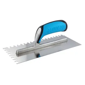 SS California Notched Trowel For Large Format Tiles, Alternating Notches