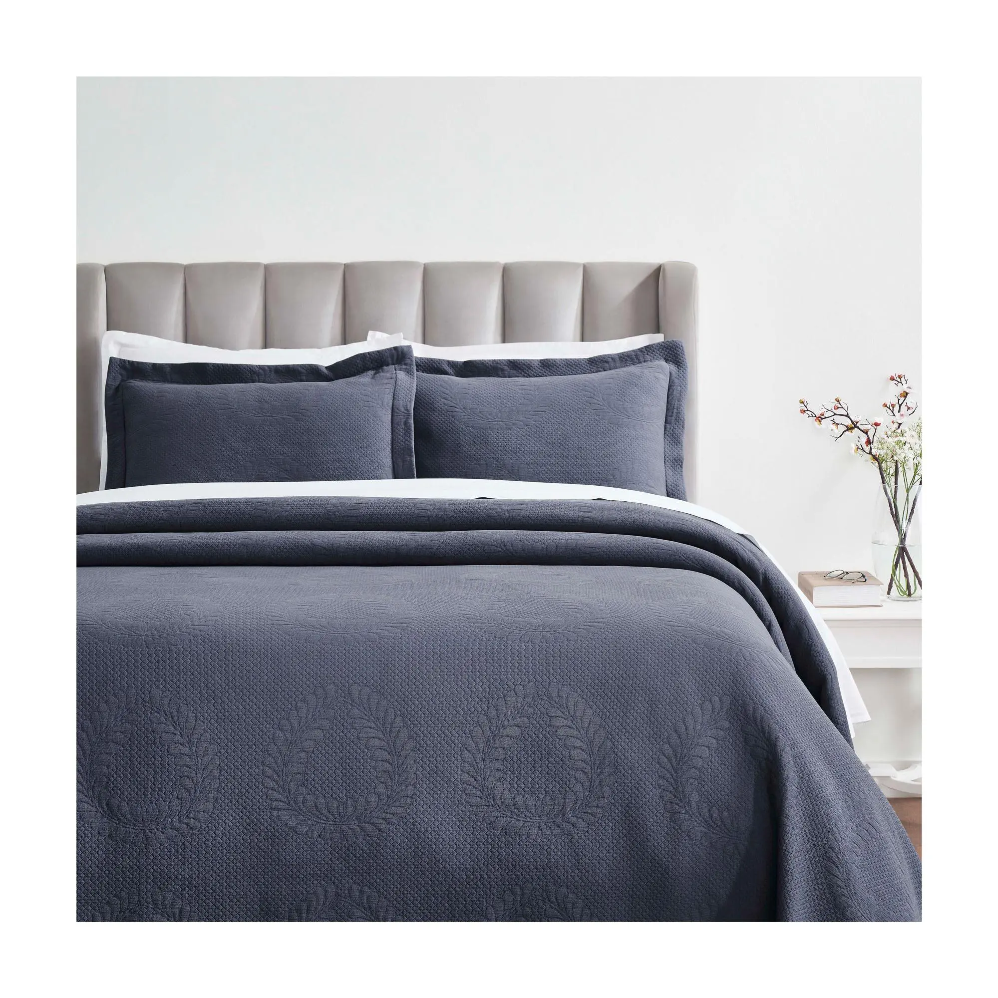 Superior Peploi Cotton Bedspread and Sham Set,King Superior Peploi Cotton Bedspread and Sham Set,King