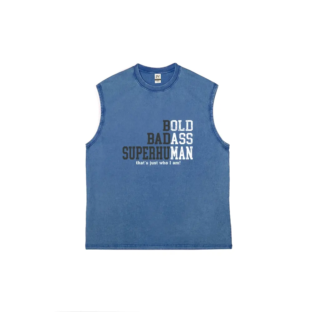 Celebrate Dad in Style – Vintage Washed Funny Graphic Vest, Perfect Birthday & Father’s Day Gift, Soft Cotton Retro Casual Vest