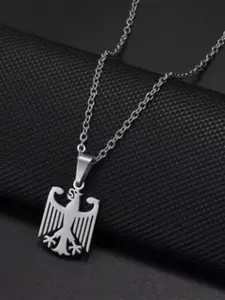 Fashion Unique Stainless Steel German Eagle German Coat of Arms Pendant Necklace, Eagle Symbol, German Emblem, in Stock Now, Stylish Jewelry Accessory