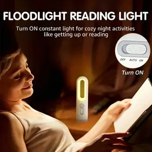 Rechargeable Motion Sensor Night Light, Portable LED Night Lamp and Flashlight, Light Sensor, Ideal for Bedroom, Bathroom, Baby Room