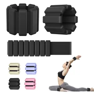Adjustable Silicone Weighted Wrist and Ankle Bands for Men and Women, Ideal for Gym, Yoga, Pilates, Aerobic, and Strength Training