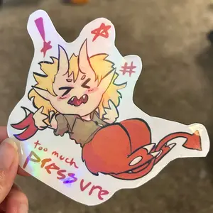 Too Much Pressure! Imp Tweek South Park Holographic Foil Sticker