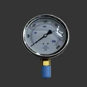Premium Liquid-Filled Pressure Gauge – 3000 PSI, 1/2" Bottom Mount (Part # 1002G3K)