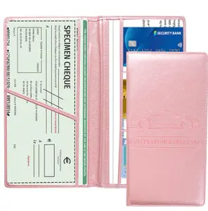 Car Registration & Insurance Card Holder, Magnetic Closure Vehicle Organizer, Car Essential Document Wallet, Spring Gift, for Pokemon Cards Holder, Compact Car Accessories, Essential for Owners