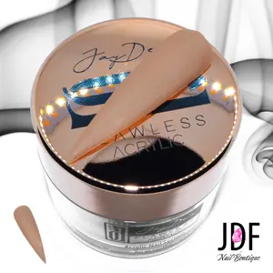 JDF Color Acrylic Powder 'Mocha' 1oz/28g Premium Adhesion & Bubble-Free, Long Lasting, Non-Yellowing; Beginner/Advanced Nail Tech / Nail Artist / Manicurist
