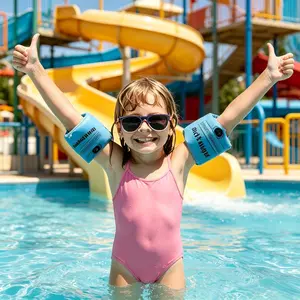 4 Pack Inflatable Arm Floaties for Kids and Adults (30-150 lbs) - Swimming Arm Bands for Children Ages 6-12 and Adults, Inflatable Pool Floats for Swimming