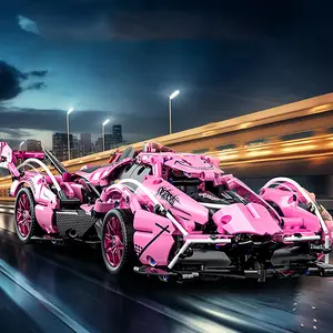 1:14 Scale Performance Racing Sports Car Building Set – Pull-Back Motor Supercar Model Kit, Collectible Display Build, STEM Construction Gift for Teen Boys, Girls, and Kids
