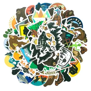 50 pack funny Bigfoot Sasquatch sticker set waterproof
