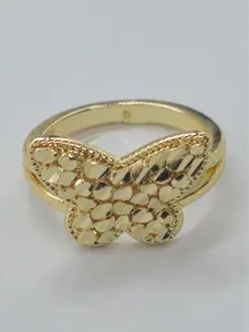 14k Gold Plated Butterfly Ring for Women, Perfect for Daily Wear, Dating, Birthdays, Holidays, Versatile Jewelry Gift, Elegant Glittering Ring, Elegant Exaggerated Ring