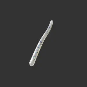 3 Inch Trout Worm Hand-Poured Soft Plastic Artificial Fishing Bait - 20 Pack Fishing Equipment