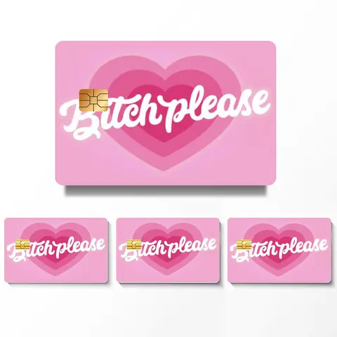 Credit Card Skin Sticker, 4 Counts/set Ultra-thin Waterproof Scratch Resistant Card Sticker, Personalized Bank Card Skin Protector for Outdoor Travel, Decal Sticker, Adhesive Stickers, Customizable Stickers