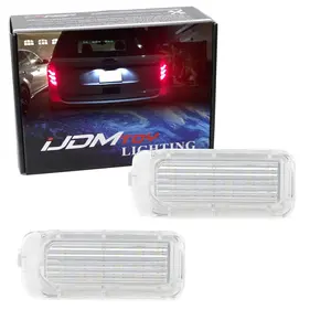 iJDMTOY 3W Full LED License Plate Light Kit For Ford Explorer Escape Fusion Fiesta, Powered by 18-SMD Xenon White LED