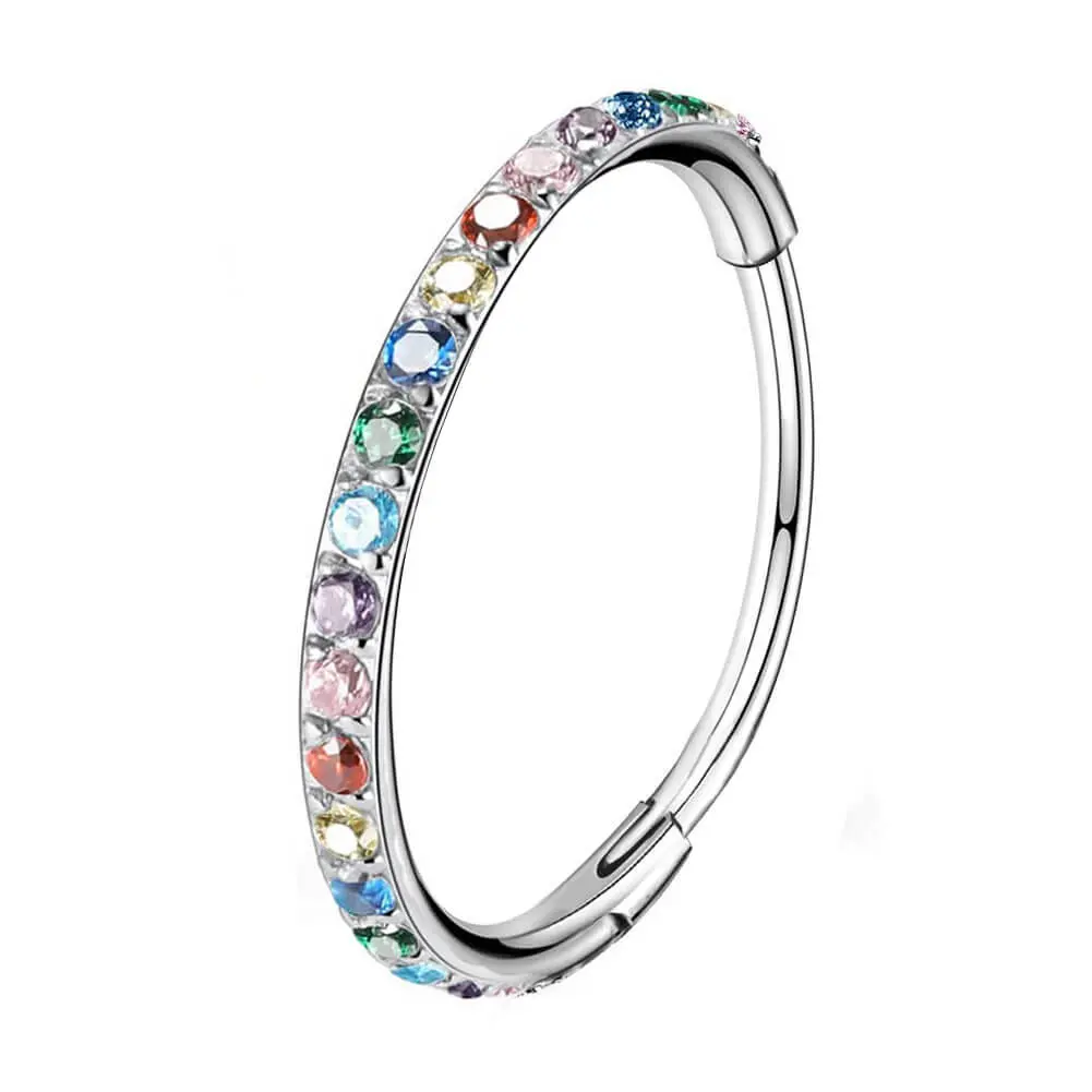 Sliver Bar + Colorful CZ