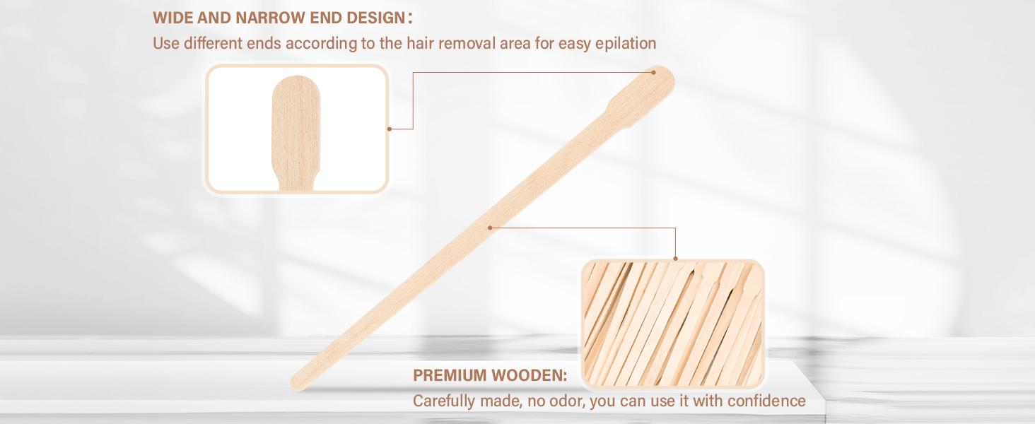 4 Style 500 Pcs Waxing Sticks Assorted Wax Applicator Sticks For Body Legs Face With Small Medium Large Sizes Wood Popsicle Sticks For Waxing Or Wood Craft Sticks