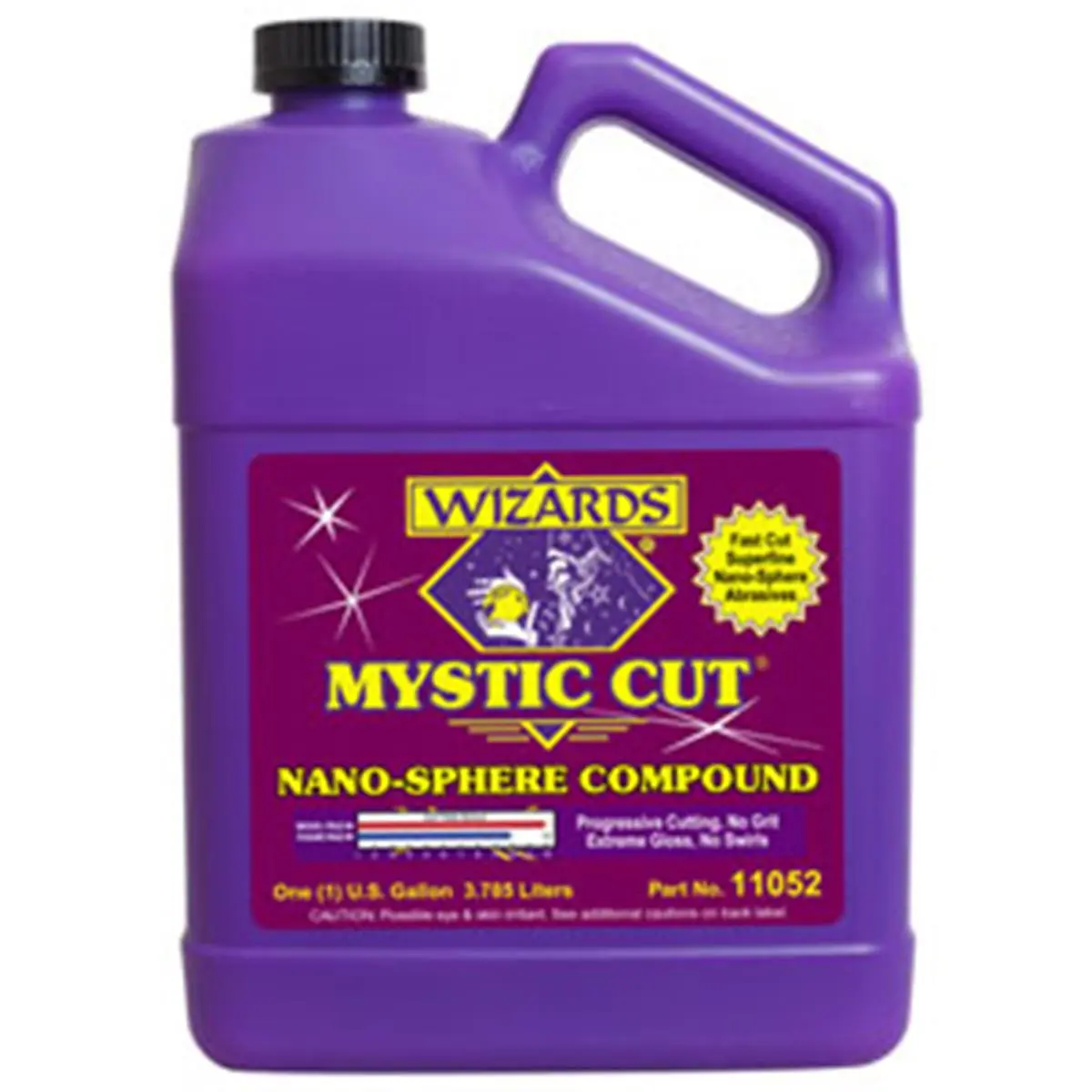 212 MAIN Wizard 11052 Mystic Cut & Polish Compound, Water-Based, 1-Gal (3.785 L, 8.000 lbs), Excellent for Removing Severe Swirls, Levels 1200-2000 Grit Sand Scratches, Paint Supply for Home Improvement & Building Projects