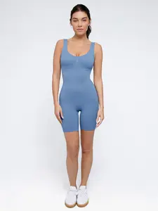 Popilush All In One Shapewear Bodysuit No Underwire Tummy Control Outerwear