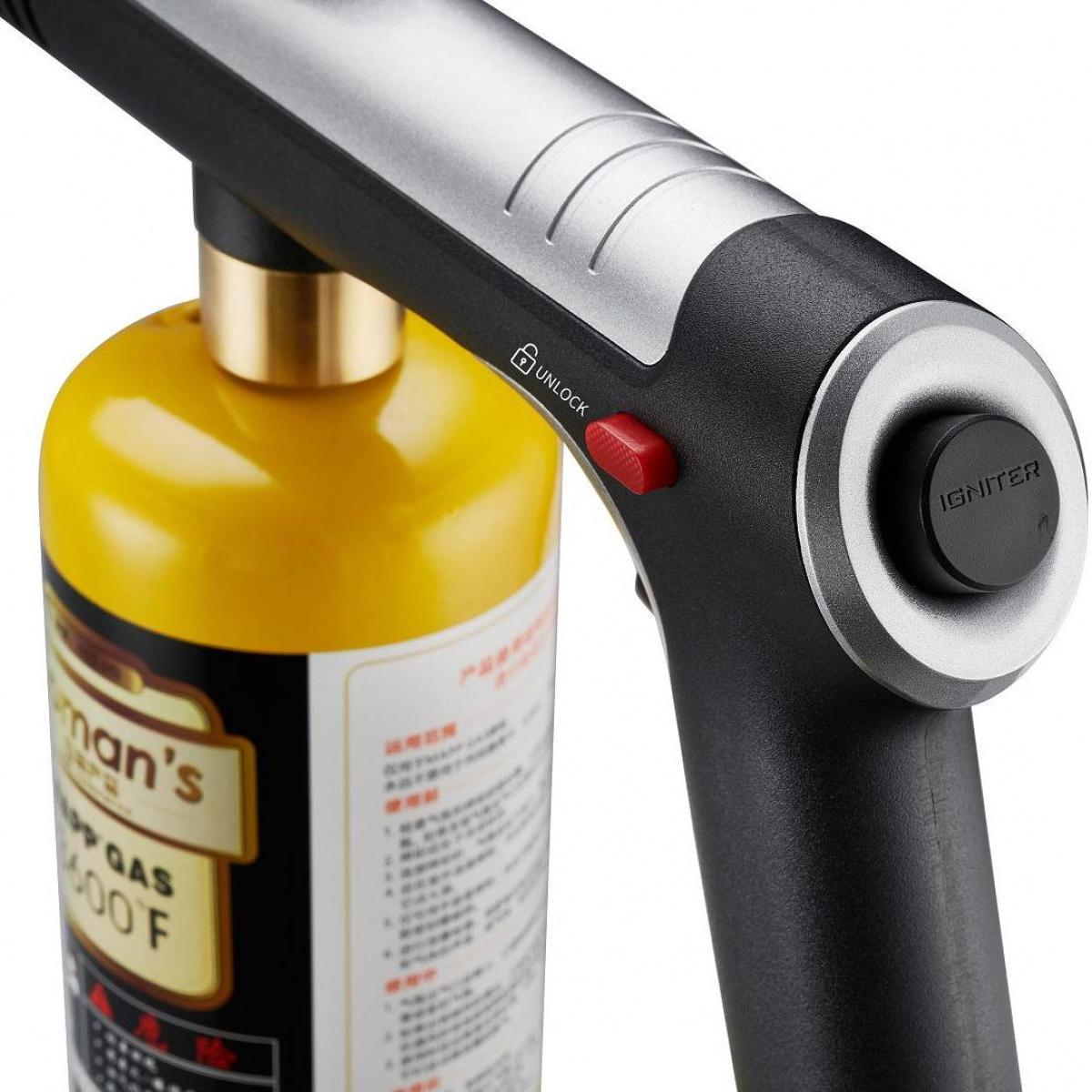 MT-920 Powerful Propane Cooking Torch, One-Button Ignition Adjustable High Flame, Heavy-Duty Searing Torch For Steak BBQ CE Certified Portable Culinary Blow Torch For Kitchen Camping Charcoal Starter, Viral Must-Have Kitchen Gadget For Chefs & Grill Maste