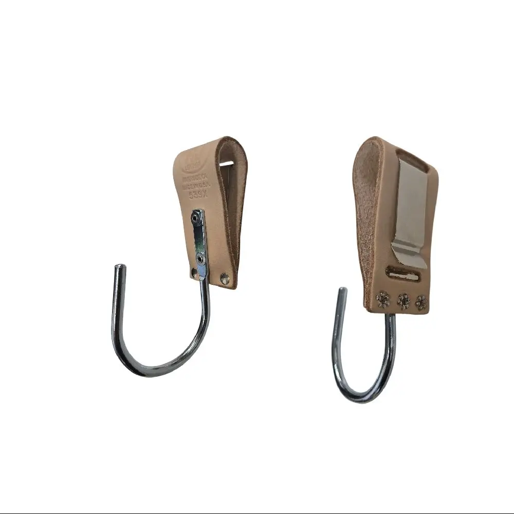 Model 539X Hangable Leather Hook with Metal Components - Home Organizer, Wall Mount Storage Solution for Durable Tool & Hardware Organization, Home Organizer Hook, Storage Hooks