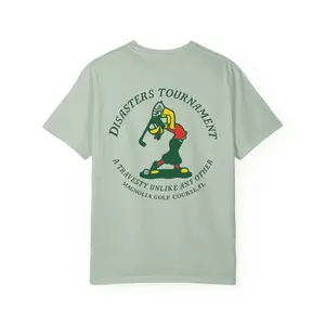 DISASTERS TOURNAMENT - Golf Casual Cotton Fabric Menswear T-Shirt - Soft Comfort Colors Graphic Tee