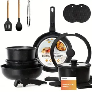 22-piece luxury non-stick cookware set - a premium ktops, dishwashers, and ovens, making it an excellent gift for family, friends, anniversaries, spring essentials, and Mother's Day