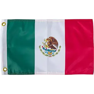 Mexico Flag - 12x18 Inches - Perfect for UTV ATV SxS Boats - Attach to Whip Lights or Banner Flag Poles - Double Sided - Ulti Offroad