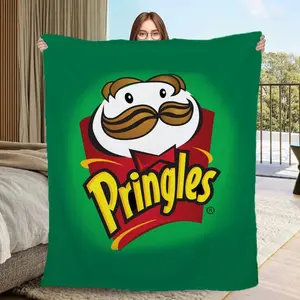 Large Blanket Bed P-pringles Throw Blanket for Sofa Luxury Bedding Fluffy Plaid Blankets for Adults Home and Decoration Cobija