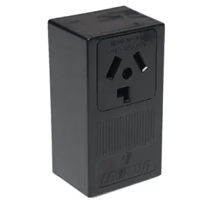 212 MAIN Leviton 10-30R 30A Dryer Receptacle Outlet, Black, Side Wire Dryer Outlet