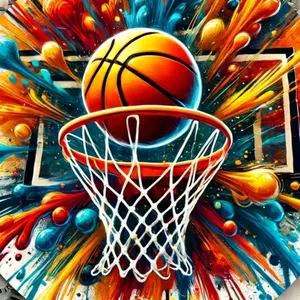 Vibrant Basketball Art Painting Diamond Painting 5D DIY Diamond Painting Kit Full Drill Square Round Diamonds Embroidery Cross Stitch Art Craft Home Wall Decor Unique Art Gift For Living Room Bedroom Office Adults Kids Handmade Decorative Painting Set