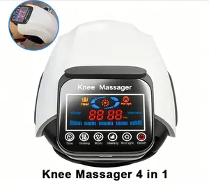SUPBAND Knee Massager 4 in 1, Cordless Knee Massager with Heat, Vibration, Red Light and 3D Massage, Portable Pain Relief Massager, Rechargeable, Gifts for Black Friday Gifts and Christmas