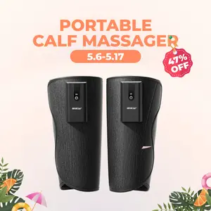 CINCOM Wireless Heated Vibration Leg Massager with Heating, Calf Airbags, Customized Modes, Multiple Intensity Levels – Self Care Recovery Massage Device, Thoughtful Gift for Women for Any Occasion, Customized Mode