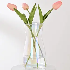 Glass vase, suitable for dining table centerpiece home interior desk decoration, modern bohemian style