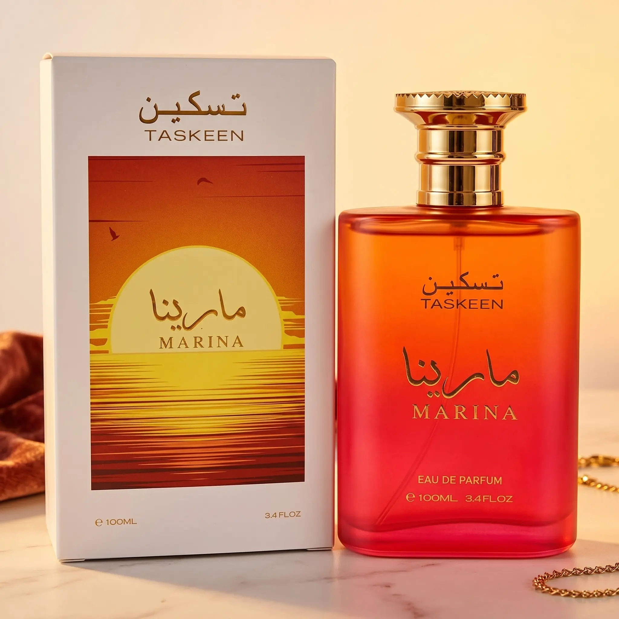Marina Eau De Parfum for Women 100ML, Fresh Marine Aquatic Scent, Vanilla & Musk, Long Lasting Summer Fragrance, Liquid Form, Daily Summer Fragrance, Fragrance Product