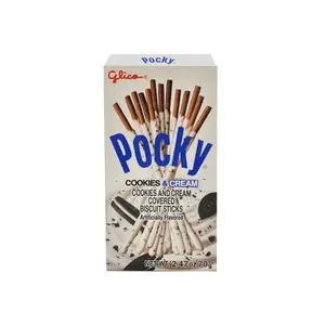 GLICO Cookies and Cream Pocky Cookie Sticks, 2.47oz GLICO Cookies and Cream Pocky Cookie Sticks, 2.47oz