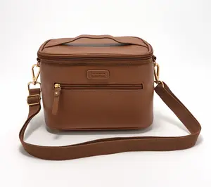 California Innovations 6 Can Insulated Faux Leather Lunch Tote California Innovations 6 Can Insulated Faux Leather Lunch Tote