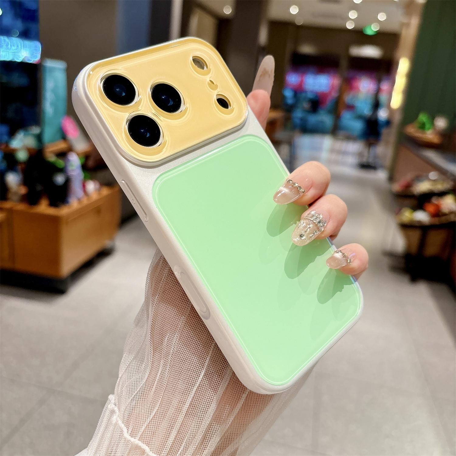 Two-Tone Contrast Phone Case for iPhone 17 16 15 14 13 Pro Max Full Lens Protection Shock Resistant Cover #summeressentials #summervibedopamine #DealsForYouDays