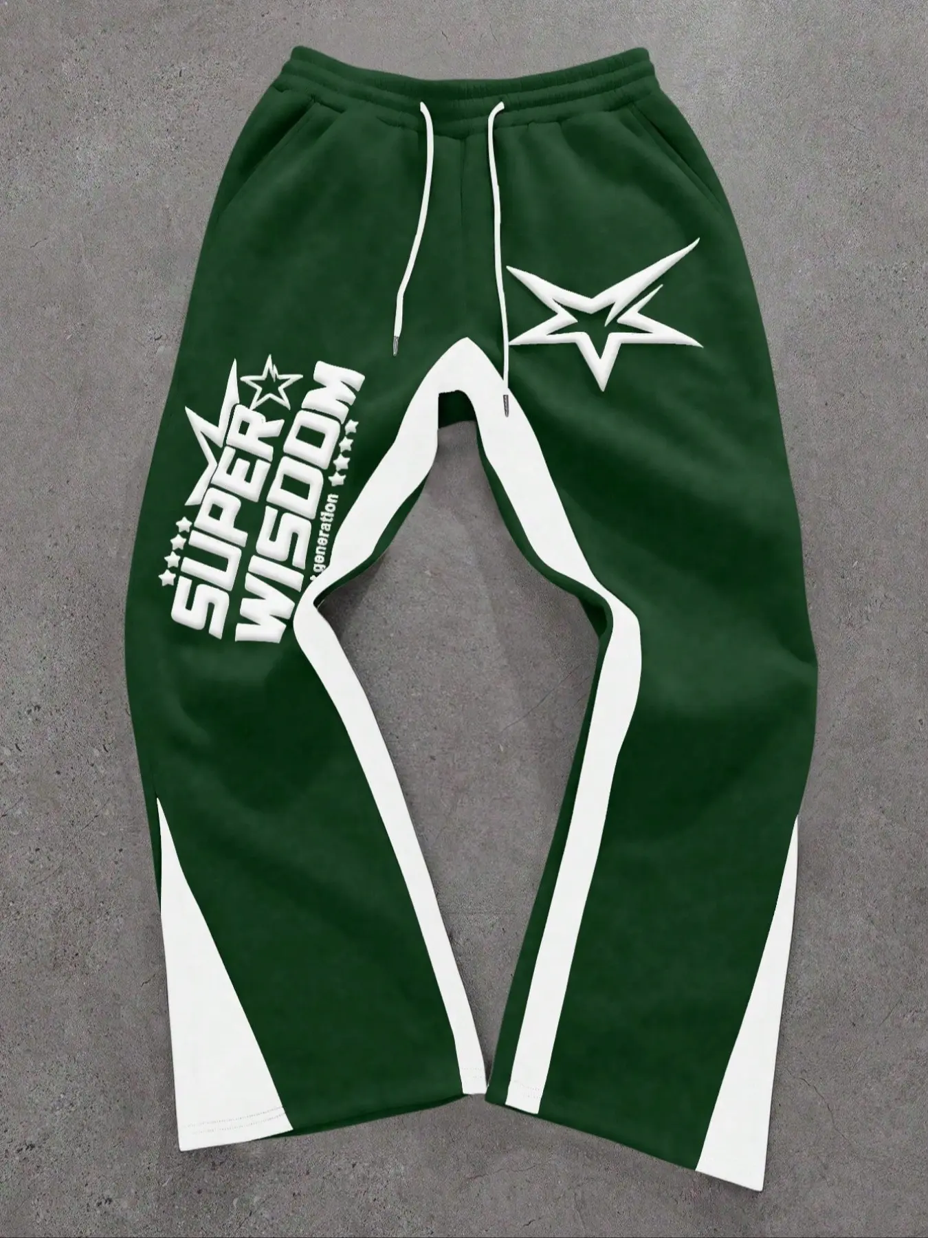 Men's Colorblock Letter & Star Print Sweatpants, Sports Trousers, Casual Comfy Jogger Pants for Daily Wear, Men's Trousers for All Seasons, Athleisure Pants, Athleisure Style Bottoms